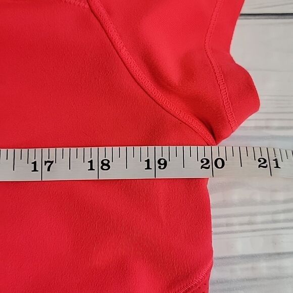 Jessica Simpson partial mesh pullover top - Orange red Women's Size 1X - Picture 10 of 11